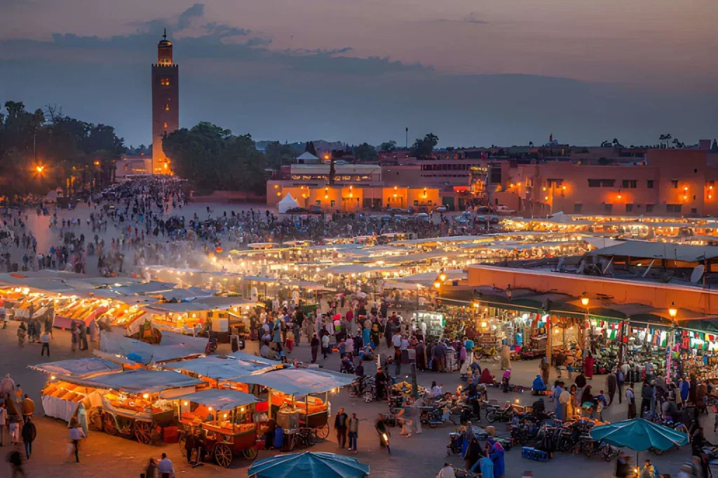 First-time tourists in Marrakech Morocco