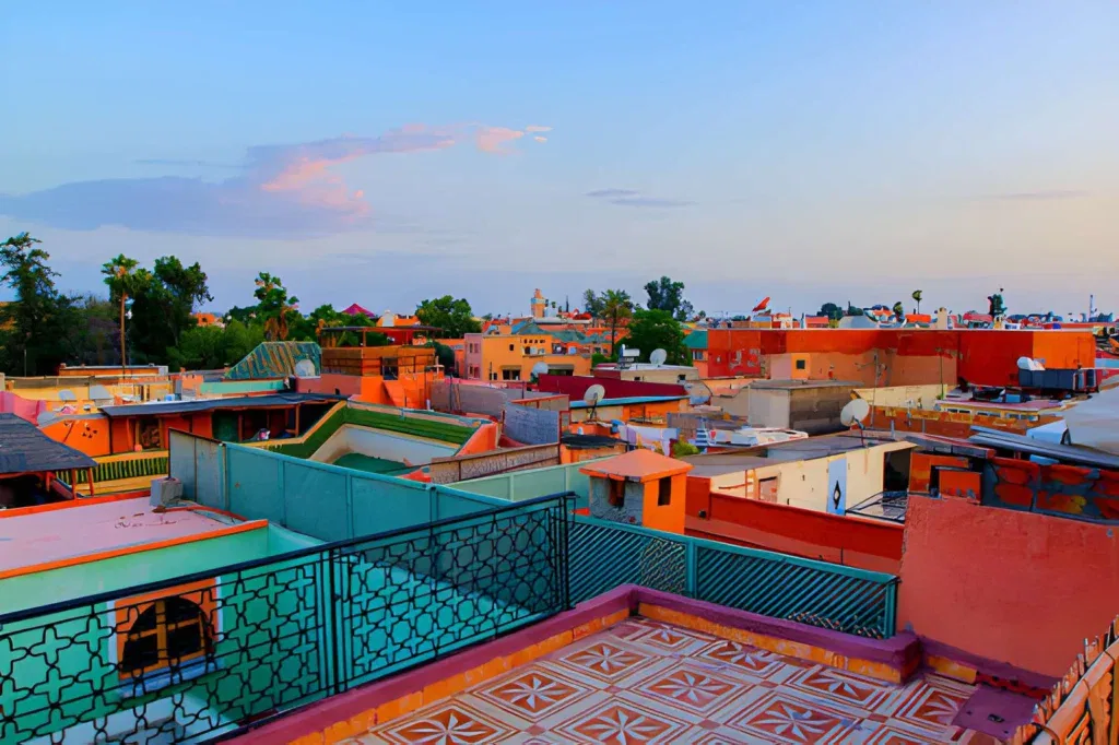 Peaceful streets in Marrakech during Eid